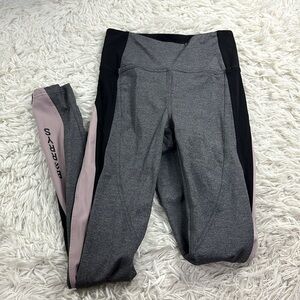 Lululemon Get Going Train Tight *28" Heathered Black / Black / Smoky Blush